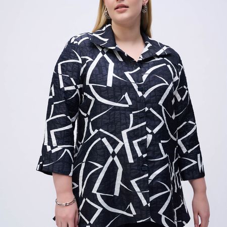 Longjacke aus gecrashtem Taftstoff