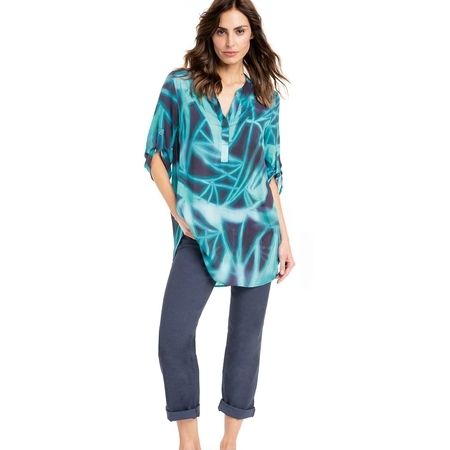 Longsleeve mit blauen Print